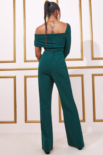 One Shoulder Scuba Jumpsuit Goddiva